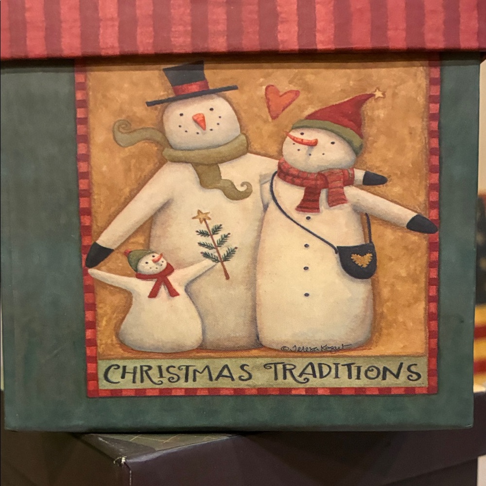 Christmas Traditions Snowman Box